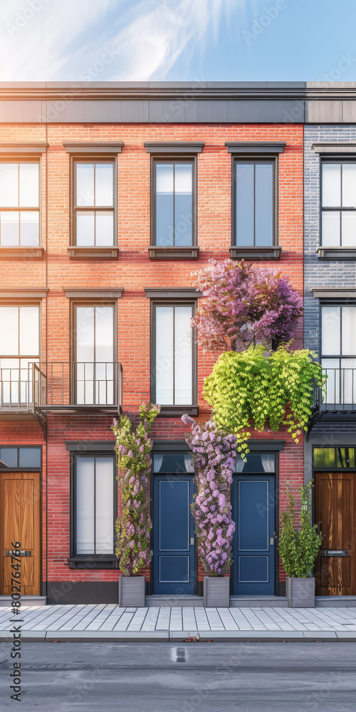 Naklejka premium Modern house with stylish exteriors. Real Estate concept image.