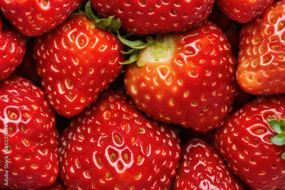 Macro texture of strawberry. Food background. Macro texture of strawberry. Food background.