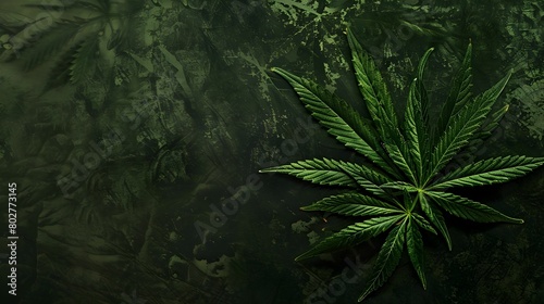 CANNABIS LEAF CONCEPT ILLUSTRATION