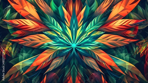 CANNABIS LEAF CONCEPT ILLUSTRATION