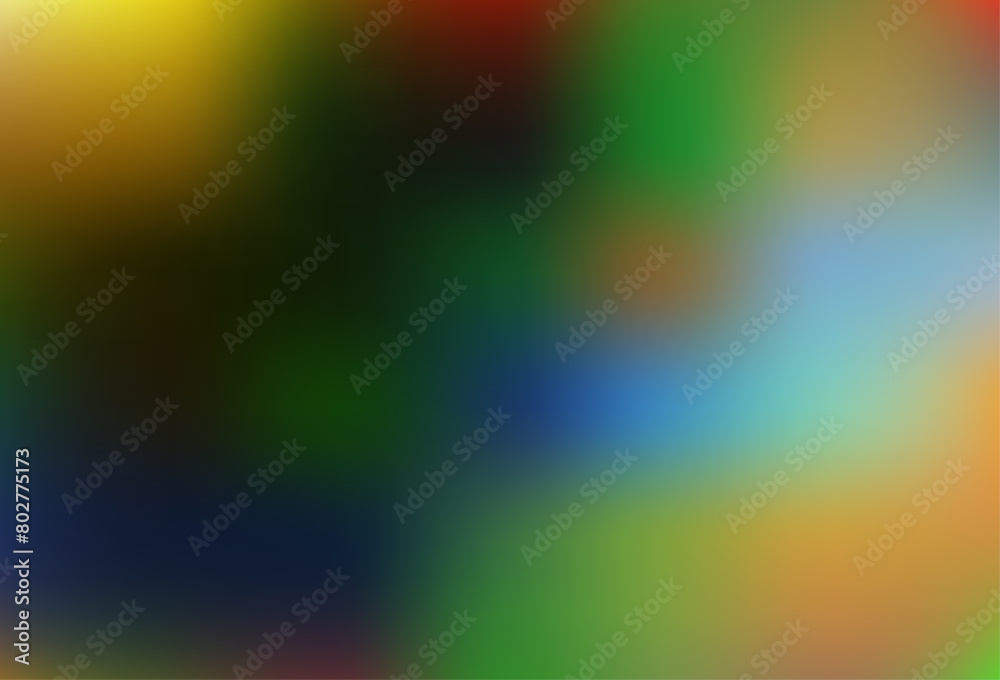 Obraz premium Dark Green, Yellow vector bokeh template.