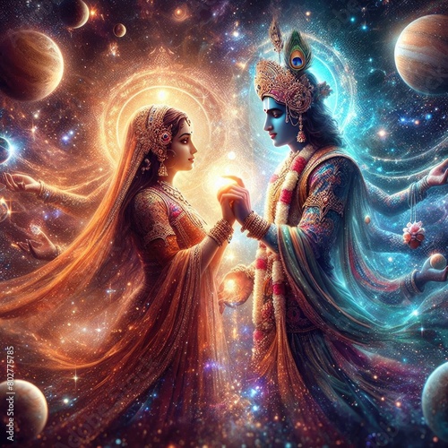 Radha and Krishna's story is the epitome of eternal love. photo