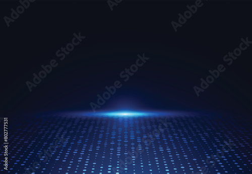 Abstract technology innovation communication concept digital blue design background. Vector illustration