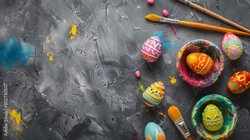 watercolor painting on the wall ester egg ester day 