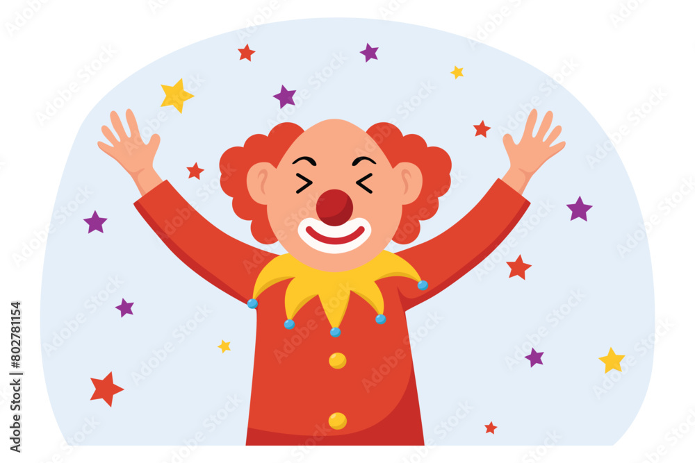 April Fools Flat Illustration Design April Fools Flat Illustration Design