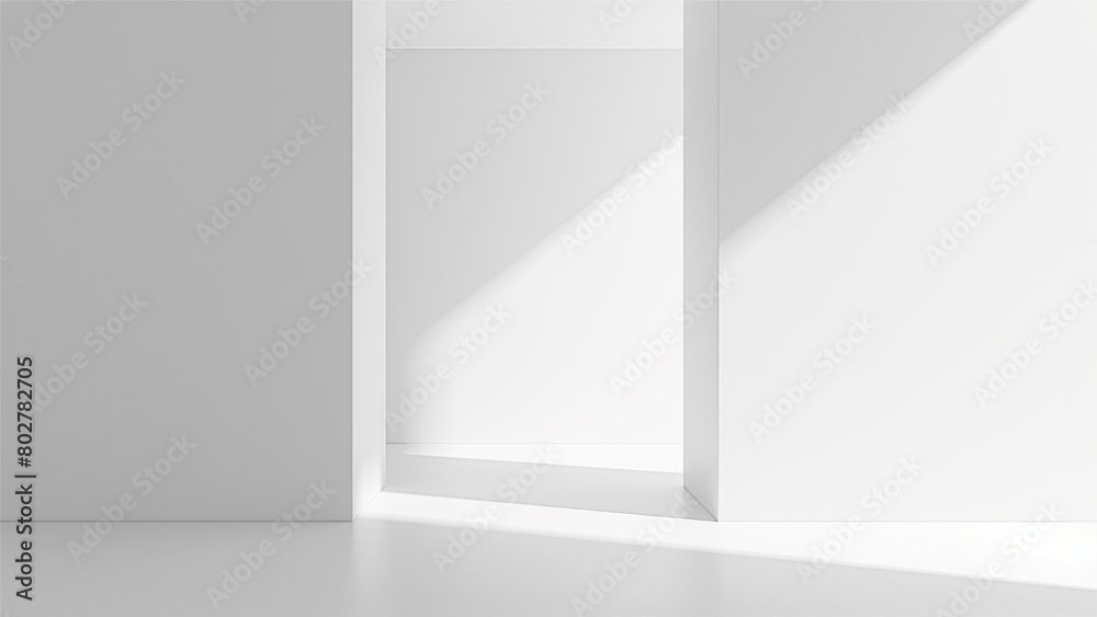 Fototapeta premium Abstract studio background for product presentation. Empty room with shadows.