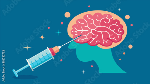 A scene where a single injection of ketamine unleashes a wave of rejuvenation throughout the brain repairing and enhancing hundreds of nerve cells..