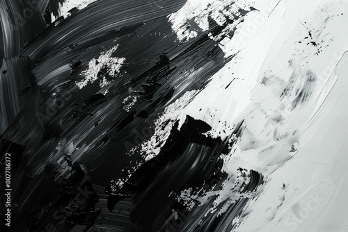 brush, violent brush strokes.