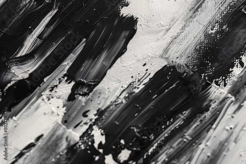 brush, violent brush strokes.