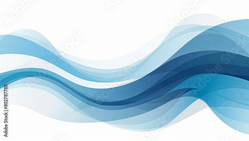 light blue abstract wavy buisness background © PLUT_OFF
