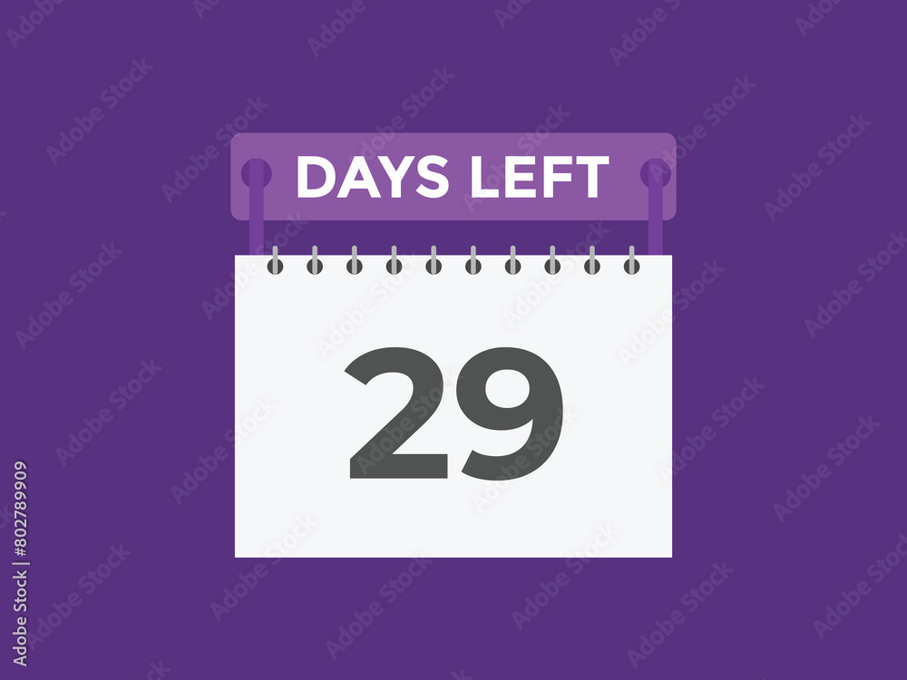 29 days to go countdown template. 29 day Countdown left days banner design. 29 Days left countdown timer
29 days to go countdown template. 29 day Countdown left days banner design. 29 Days left countdown timer