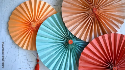 Adorn your celebrations with our exquisite handmade paper fans from Nepal Perfect sizes for decor and personal use