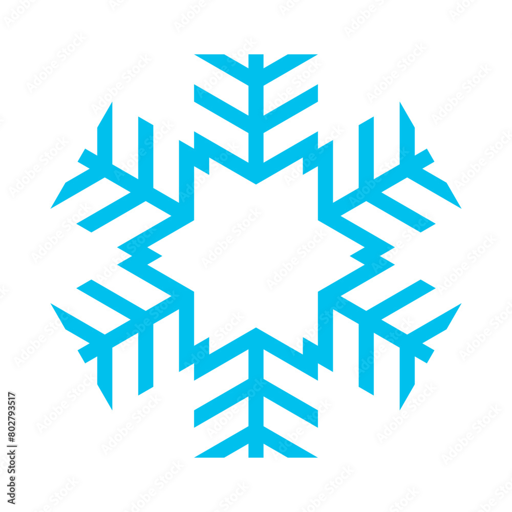 Snowflake Vector Logo Design Template Snowflake Vector Logo Design Template