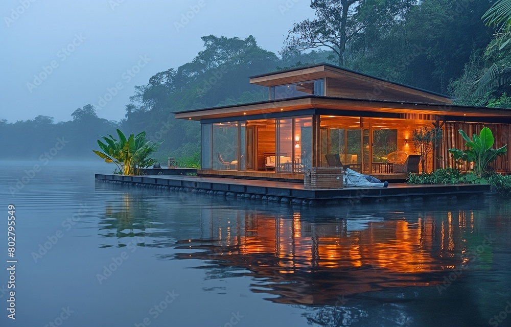 In these off-grid floating bungalows, guests can drift off to sleep to the soothing sounds of nature and a gentle wind amidst the stillness of the night. In these off-grid floating bungalows, guests can drift off to sleep to the soothing sounds of nature and a gentle wind amidst the stillness of the night.