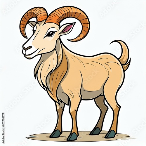 illustration of a goat