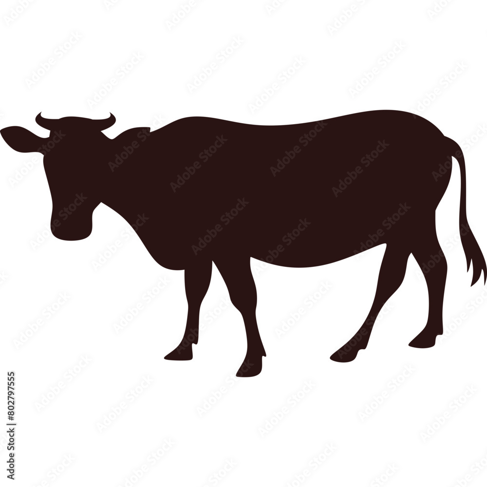 Fototapeta premium Cow Animal Silhouette