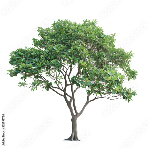 Apocynaceae tree isolated on transparent background