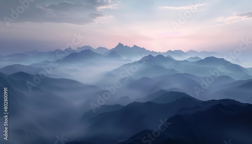 Enhance the details of this image and make it look more realistic. Add more light and definition to the mountains and clouds. Make the colors more vibrant and lifelike.