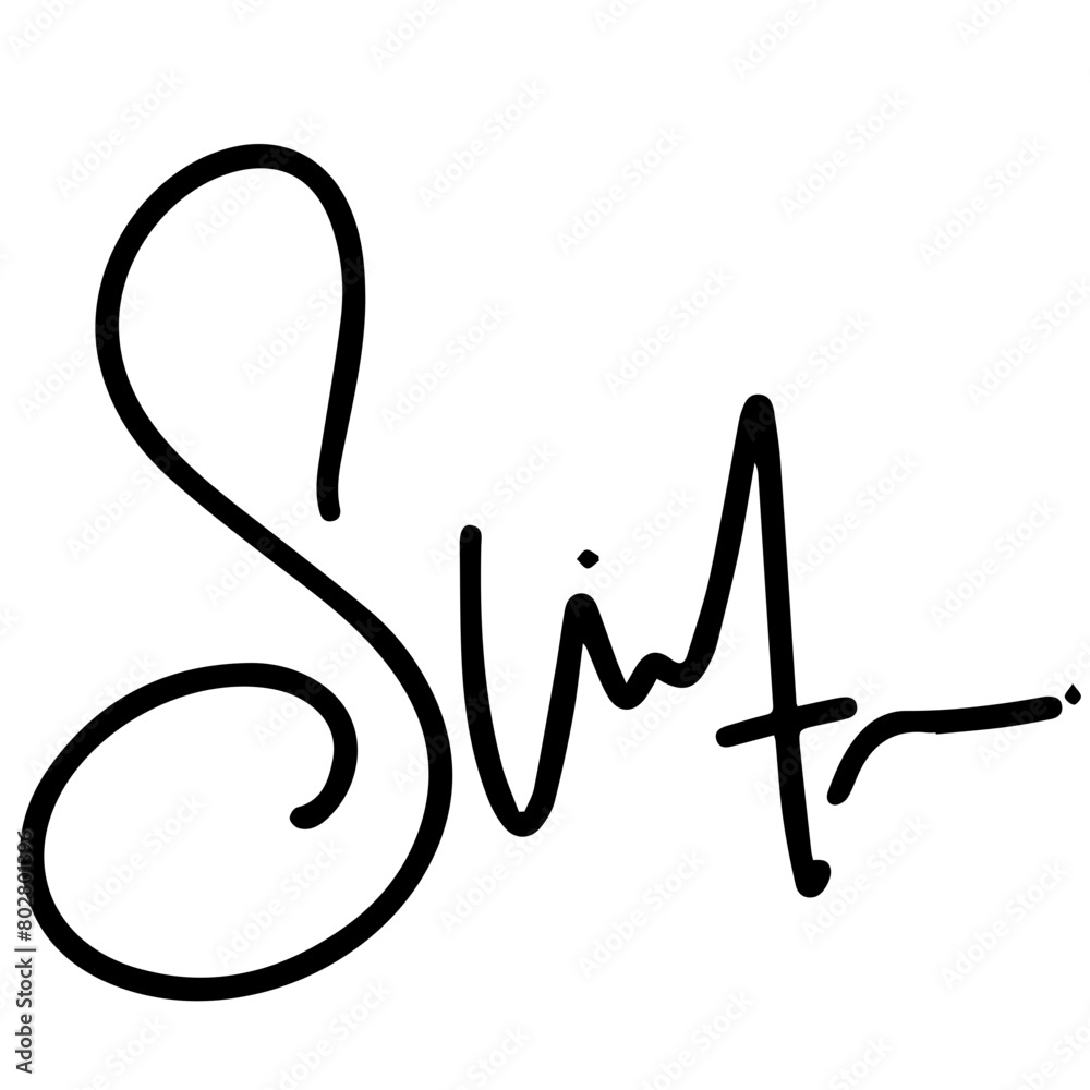 Letter S Signature Letter S Signature