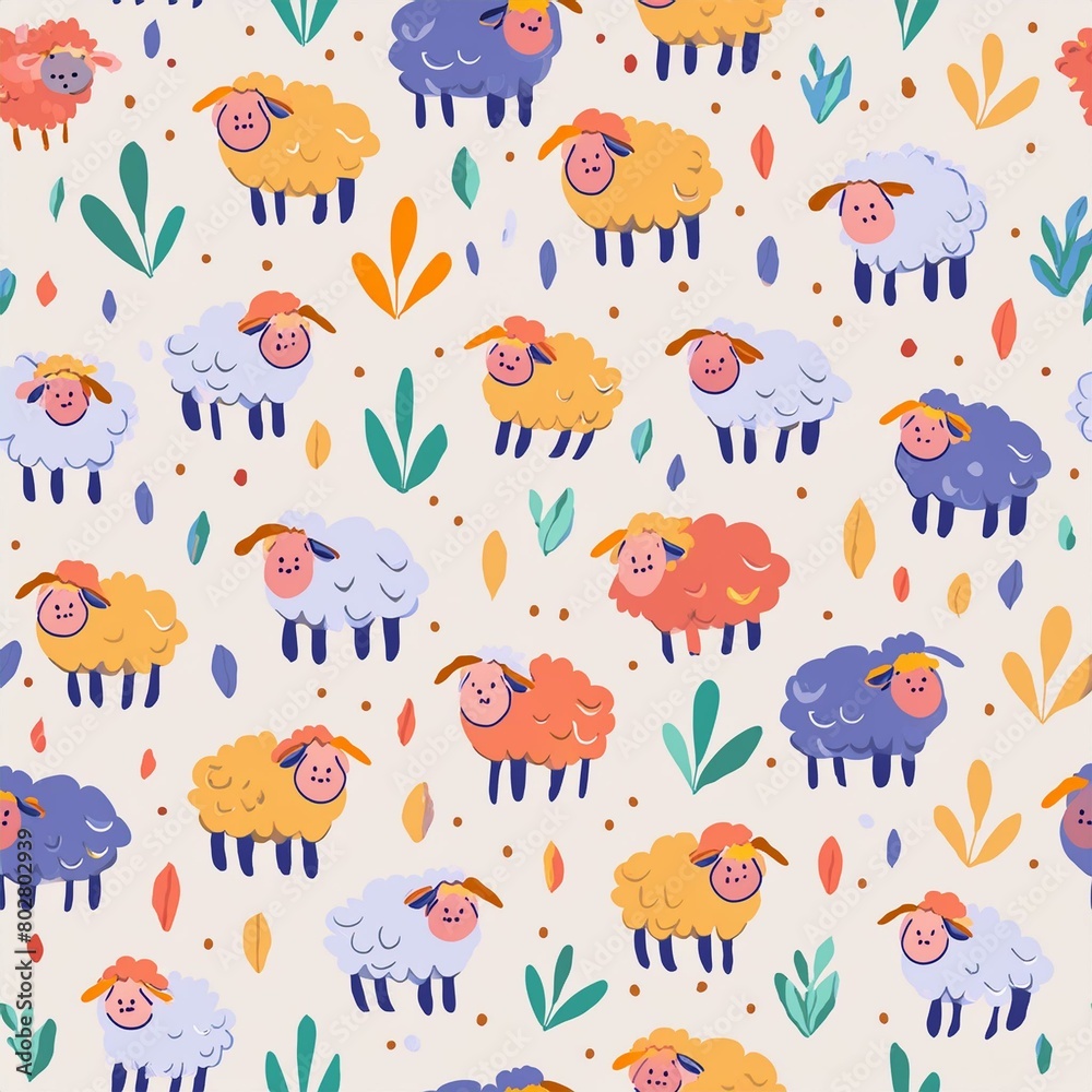 Graphic of a goat pattern Graphic of a goat pattern
