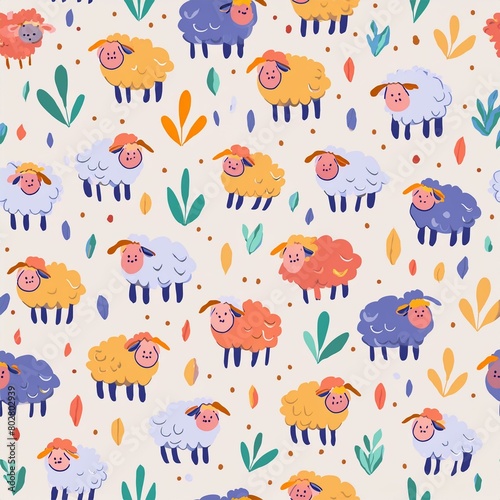 Graphic of a goat pattern 