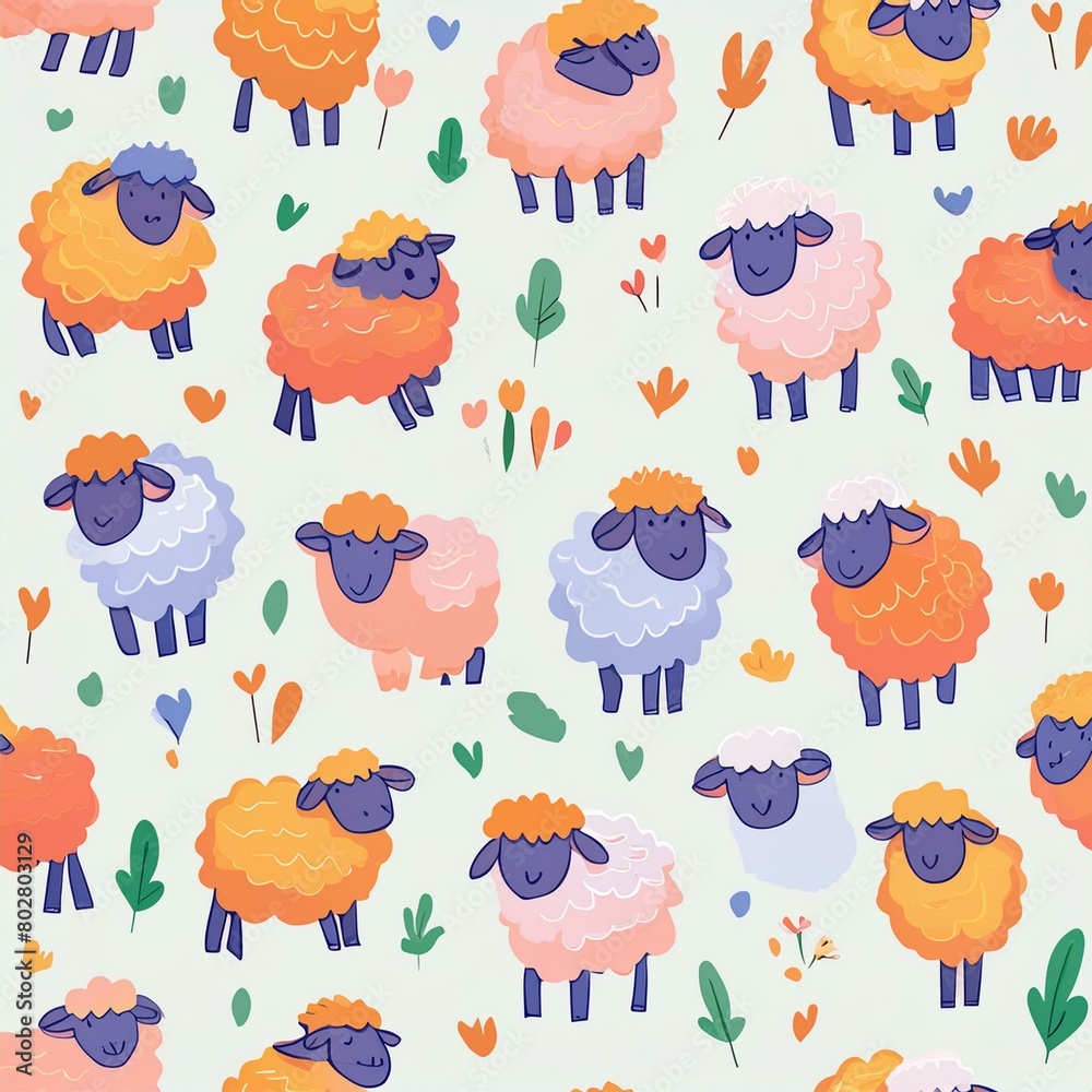 Graphic of a goat pattern Graphic of a goat pattern