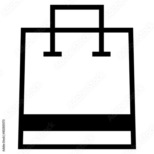 shopping bag  - Vector icon
