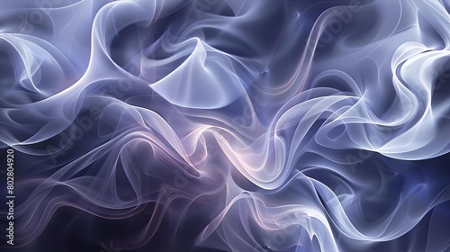 a white flower stands out amidst a fractal - like pattern of smoke