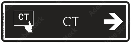 Computerized tomography (CT) scan sign