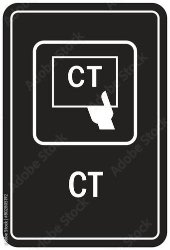 Computerized tomography (CT) scan sign