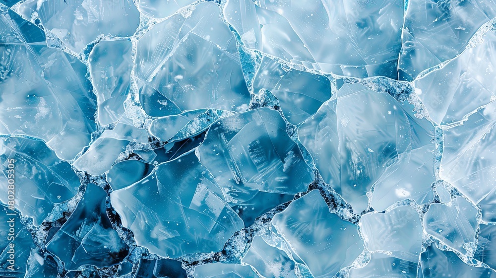 Close-up of cracked glass with intricate patterns or ice cracked wallpaper Close-up of cracked glass with intricate patterns or ice cracked wallpaper