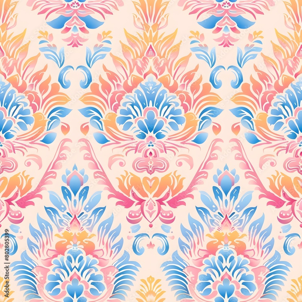 Thailand Festival decorative seamless pattern vector Thailand Festival decorative seamless pattern vector