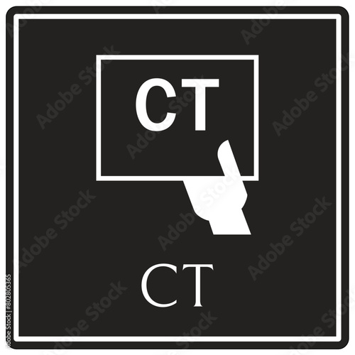 Computerized tomography (CT) scan sign
