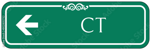 Computerized tomography (CT) scan sign