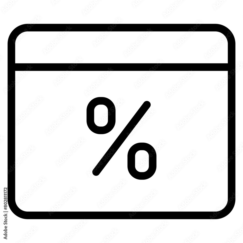Calendar with percent icon. Discount calendar. Vector illustration Calendar with percent icon. Discount calendar. Vector illustration