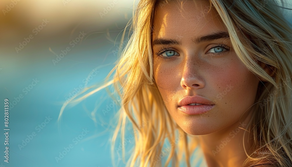 portrait of a blonde girl