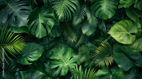 Wallpaper Mural green leaves in the sun Torontodigital.ca