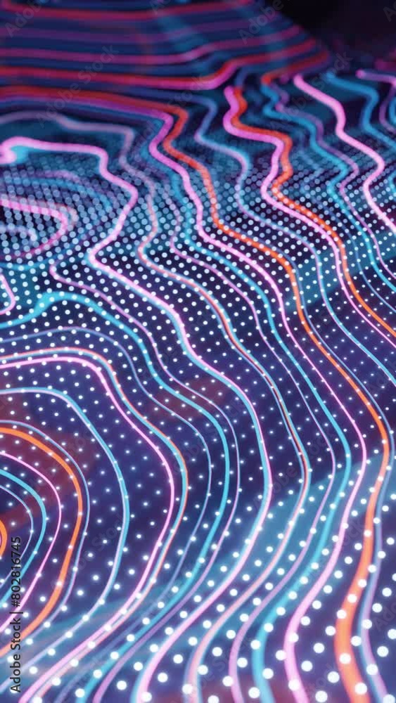 Digital Waves: The Hypnotic Flow of Pixelated Ribbons Digital Waves: The Hypnotic Flow of Pixelated Ribbons