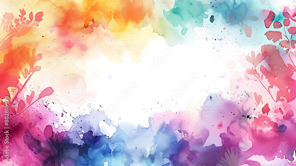 Watercolor photo background image