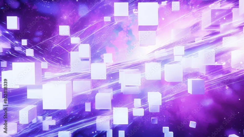 Futuristic Glow of Cubes Futuristic Glow of Cubes