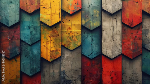 vibrant timber background with a variety of shapes. roughness in texture. photo