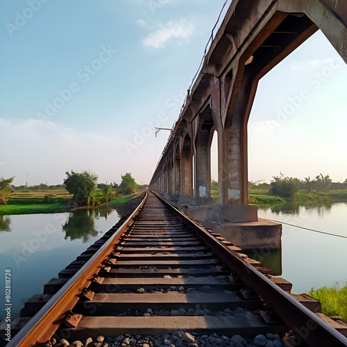 a view of the steel railway bridge over the indoor revert link canal Muzaffargarh in Pakistan beau,The Lansdowne Bridge is a 19th-century bridge that spans the Indus River between the cities of Sukkur photo