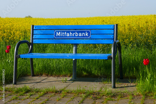 Mitfahrbank in der Holsteinischen Schweiz photo