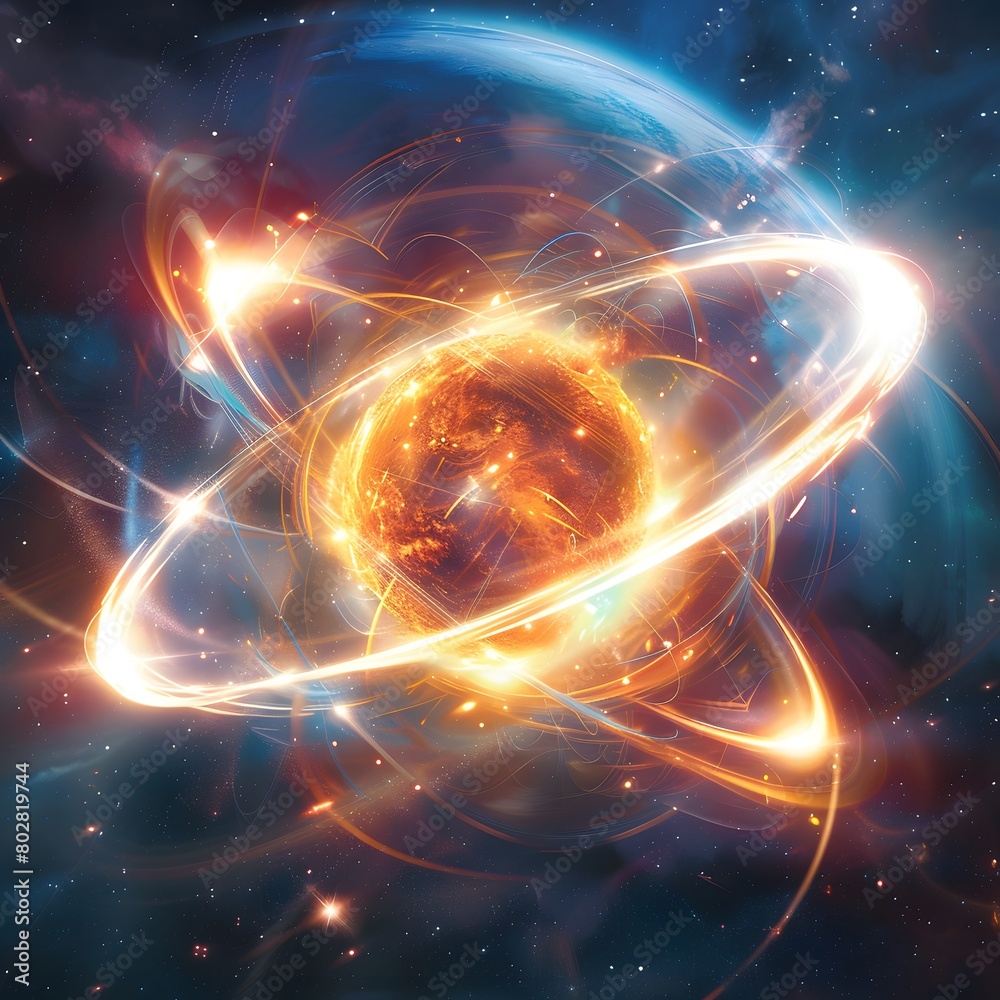 Swirling fractal colors illuminate a wave-particle duality across realms of space Swirling fractal colors illuminate a wave-particle duality across realms of space