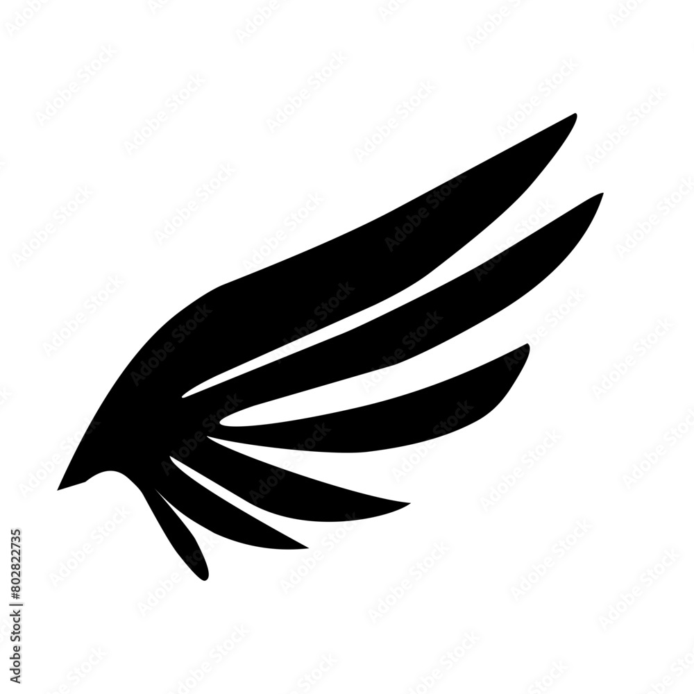 Wing silhouette icon Wing silhouette icon