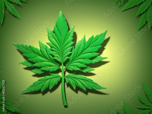 Marijuana leaf pattern background design