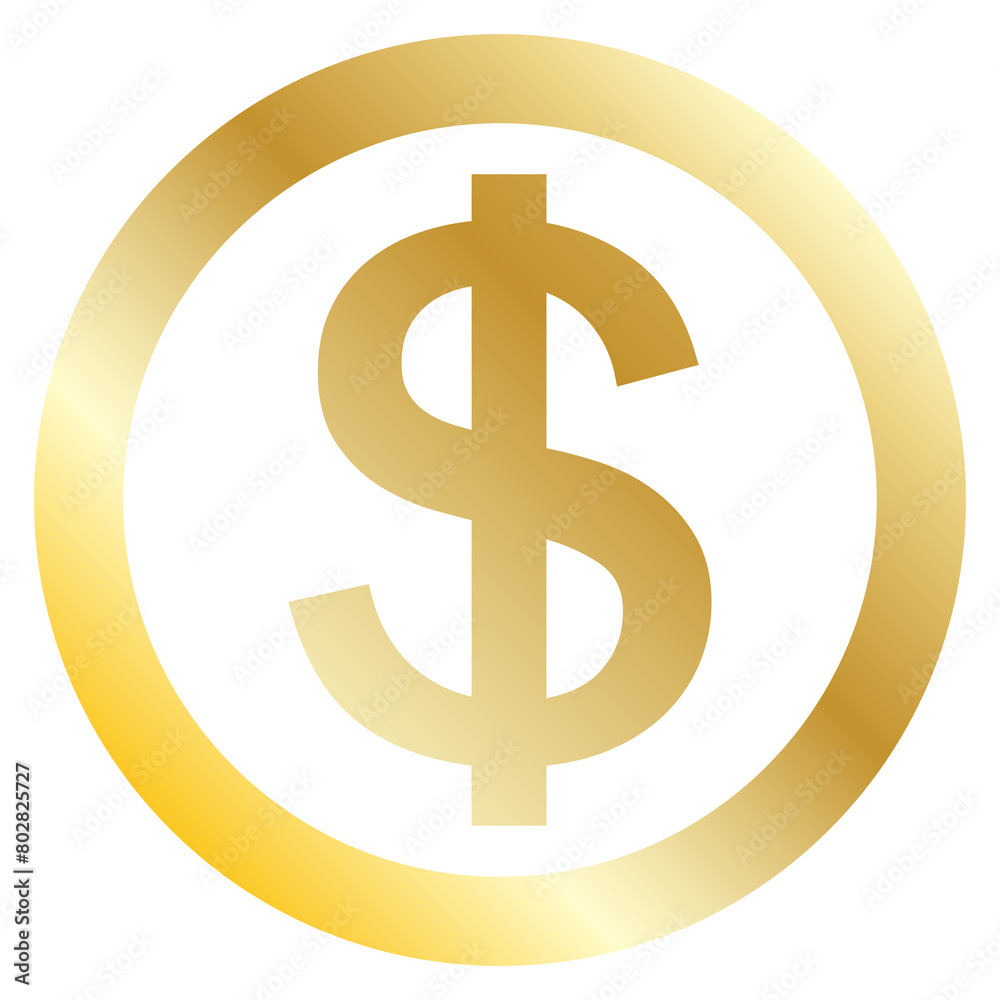 golden dollar icon transparent background golden dollar icon transparent background