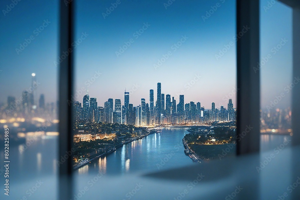 country skyline at night