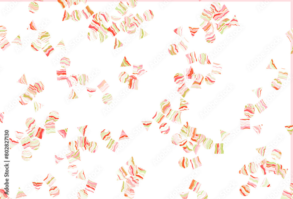 Light Green, Red vector backdrop with lines, circles, rhombus. Light Green, Red vector backdrop with lines, circles, rhombus.