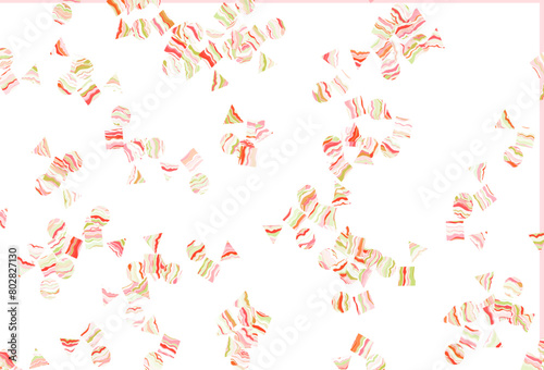 Light Green  Red vector backdrop with lines  circles  rhombus.